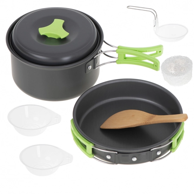 Kit de cuisine de camping avec casserole et poêle XL