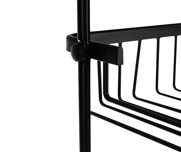 étagère de douche suspendue noire