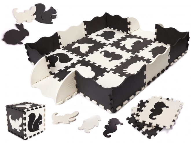 Tapis éducatif en mousse avec motifs d'animaux