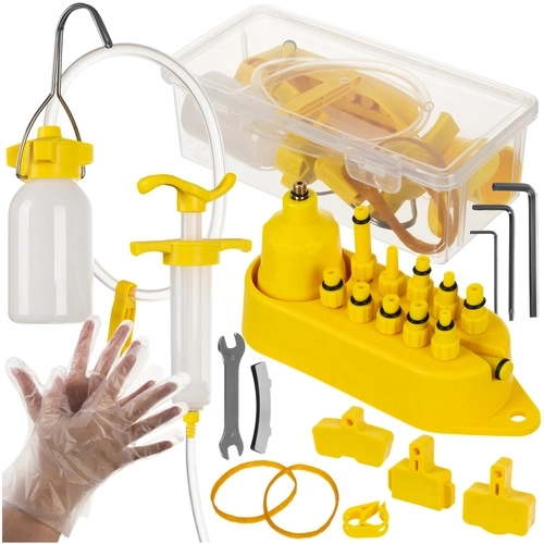 Kit de purge de frein à vélo dans un étui
