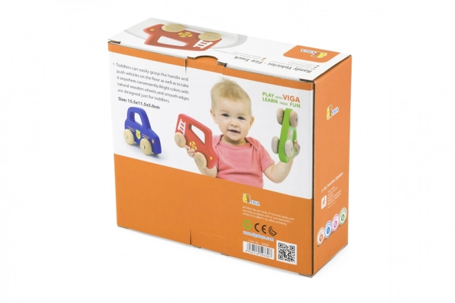 Camion de pompier en bois pour enfants