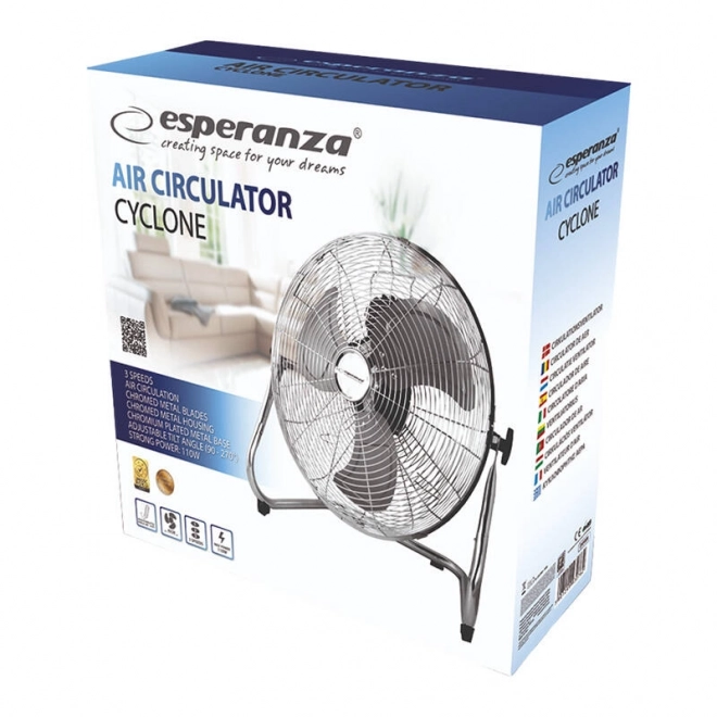 Ventilateur Esperanza Cyclone EHF006 argenté