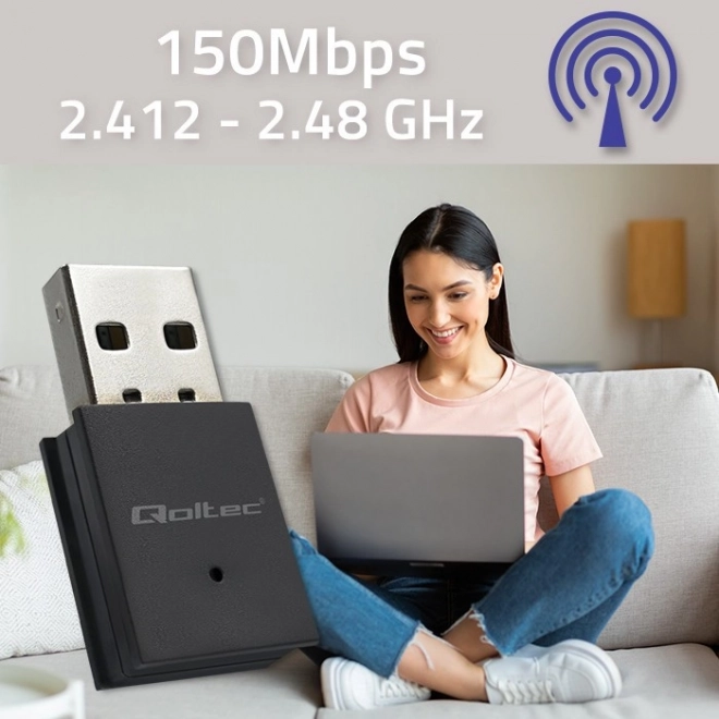 Adaptateur mini USB Wi-Fi et Bluetooth 4.0 sans fil