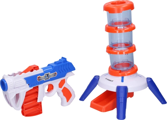 Pistolet à projectiles en mousse avec tour et cibles