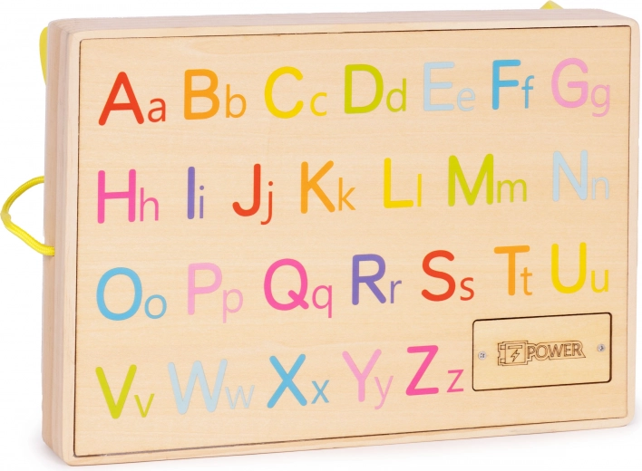 Alphabet au dos pour les premières étapes de lecture