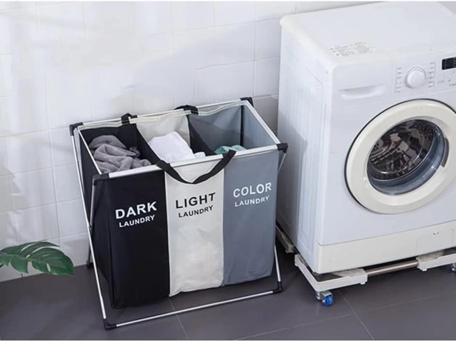Organisateur pratique pour le linge avec séparation triple