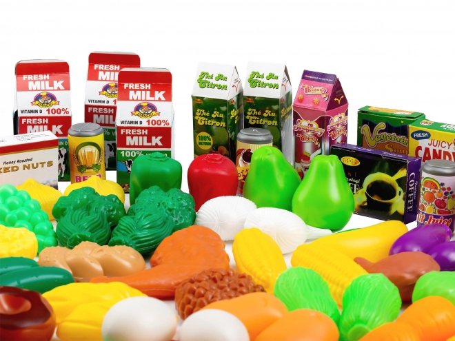 Fruits et légumes en plastique pour la cuisine 120 pcs