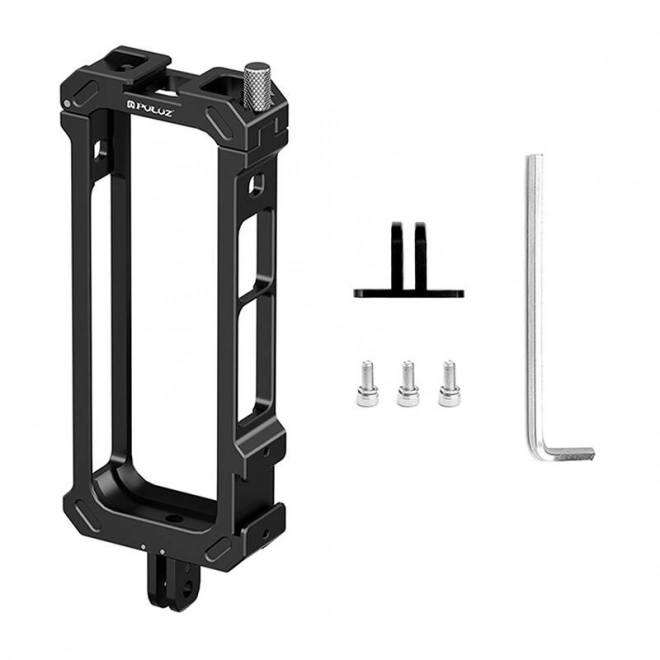 Coque de protection en métal PULUZ avec adaptateur pour trépied pour Insta360 X4