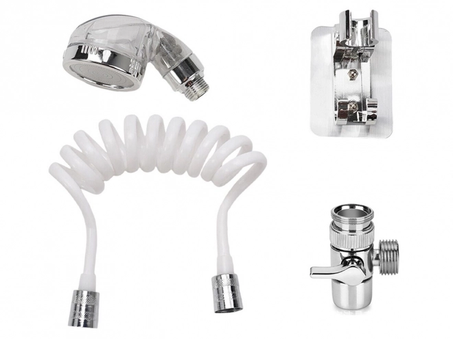 Pomme de douche universelle avec robinetterie de salle de bain