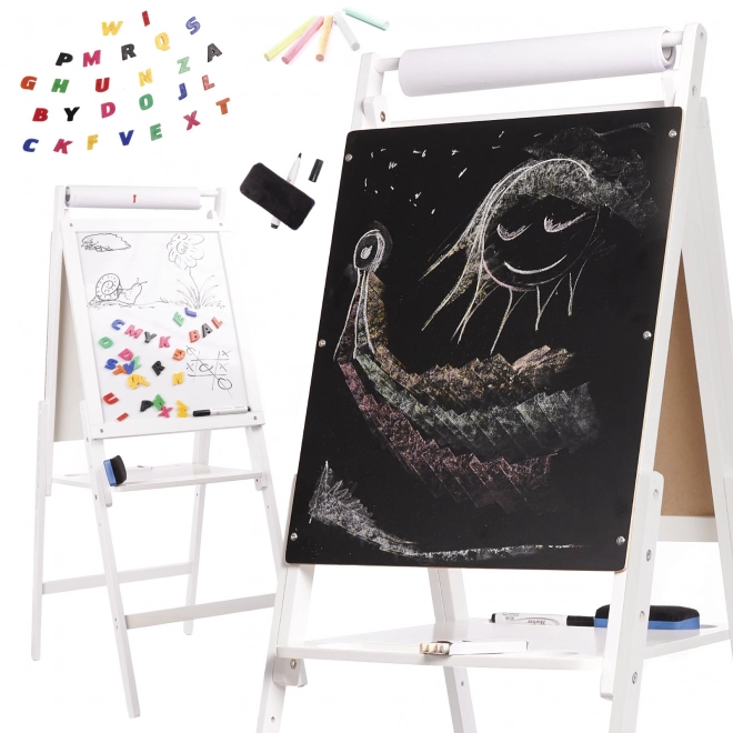 Tableau magnétique en bois blanc grand XXL