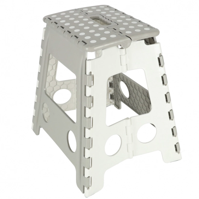Tabouret pliant antidérapant 39 cm gris clair