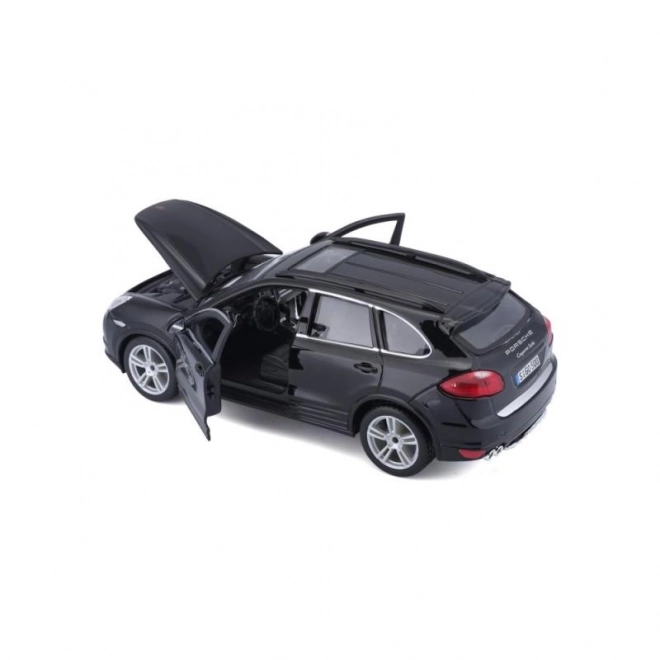 Modèle métallique Porsche Cayenne Turbo noir 1/24