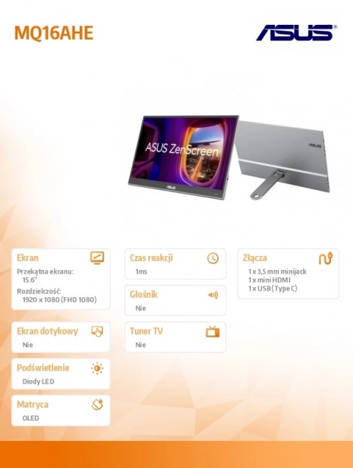Moniteur OLED USB-C 16 pouces