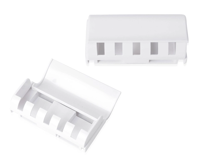 Distributeur de dentifrice avec porte-brosses