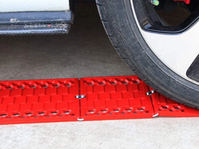 Tapis antidérapants pliables pour voiture tout-terrain, 2 pièces