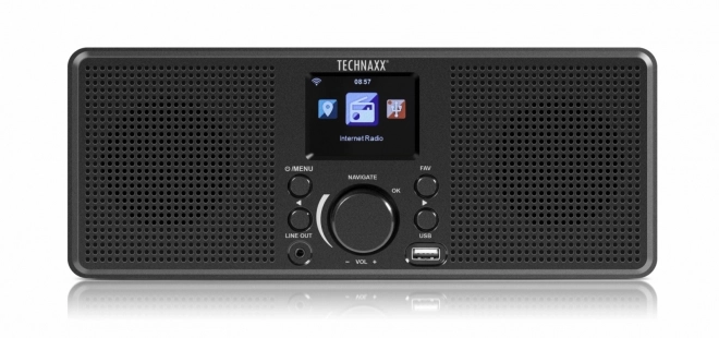 Radio Internet Technaxx avec enceintes stéréo 2x2W et WiFi