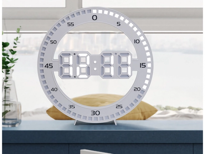 Réveil numérique LED avec thermomètre et alarme