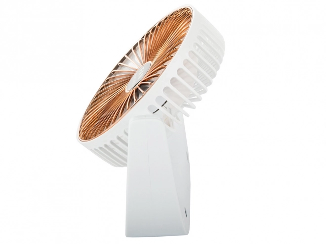 Ventilateur de table sans fil – Blanc-rose