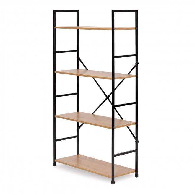 Étagère large en bois moderne avec 4 tablettes