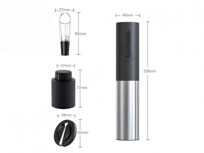 Ouvre-bouteilles électrique sans fil avec tire-bouchon
