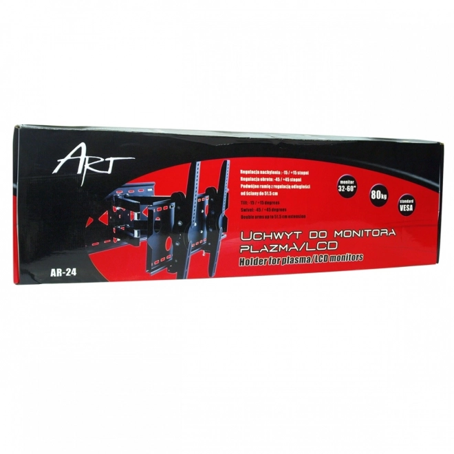 Support mural pour TV 32-100 pouces, métal noir, capacité de charge 100 kg