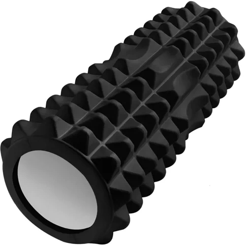 Rouleau de yoga - rouleau de massage (noir) 23570