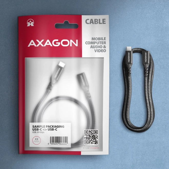 BUCM32-CF15AB Gen2 USB-C - câble d’extension USB-C 1,5 m, 5 A, 20 Gb/s, PD 240 W, tressé