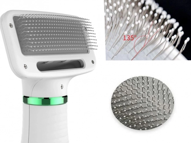 Sèche-cheveux brosse peigne 2en1 pour animaux de compagnie