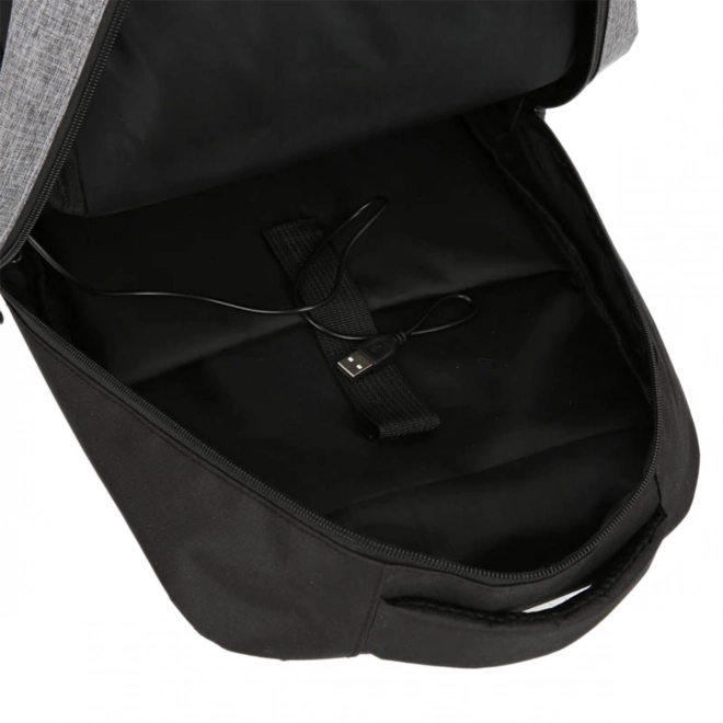 Ensemble 3 en 1 sac à dos gris, sac banane et pochette