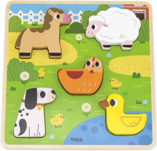 Pièces en bois épaisses pour petites mains