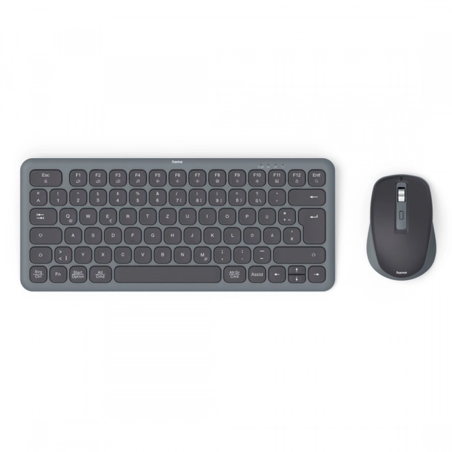 Ensemble clavier et souris sans fil Hama WKM-500 noir-gris