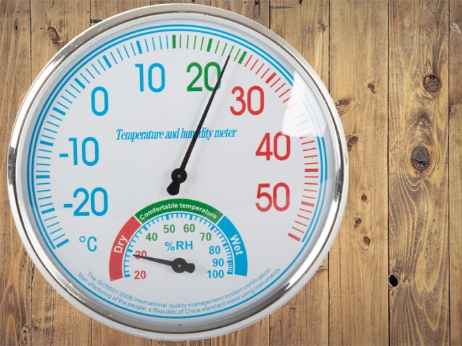 Hygromètre d'intérieur analogique avec thermomètre