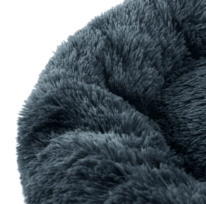 Panier universel en peluche 60 cm - gris foncé