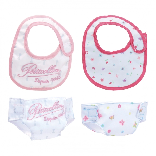 Ensemble de bavettes et de couches pour poupées 36-40 cm