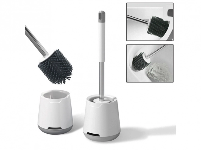 Brosse WC suspendue en silicone avec support