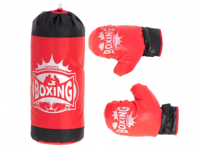 Kit de boxe avec sac de frappe et gants