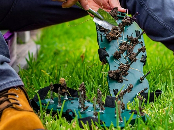 Chaussures d'aération de jardin pour pelouse