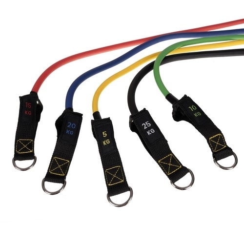 Ensemble d'exercices en caoutchouc + accessoires Trizand 22716