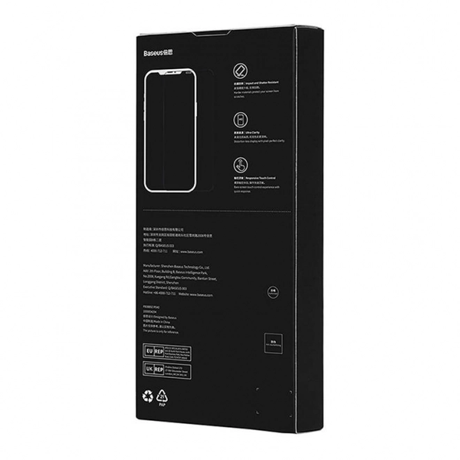 Baseus Crystal protection de la vie privée verre trempé pour iPhone X/XS
