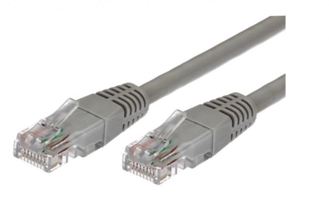 Câble patchcord catégorie 6 RJ45 UTP 1 m gris - emballage de 10 pièces