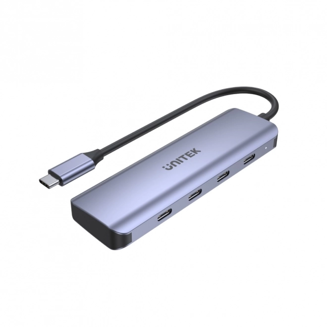 Hub USB-C 4en1 Unitek Gris Sidéral