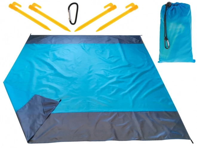 Tapis de plage imperméable couverture de camping 210x200