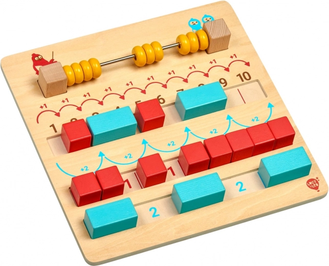 Apprentissage visuel avec boulier et rainures