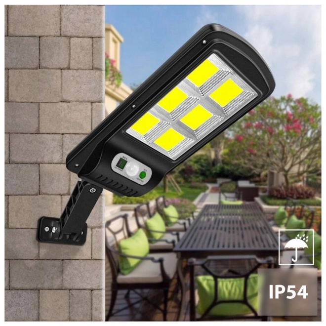 Lampe solaire LED de rue avec capteur et télécommande MCE446