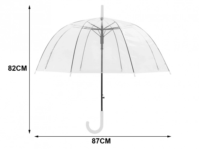 Parapluie de mariage transparent