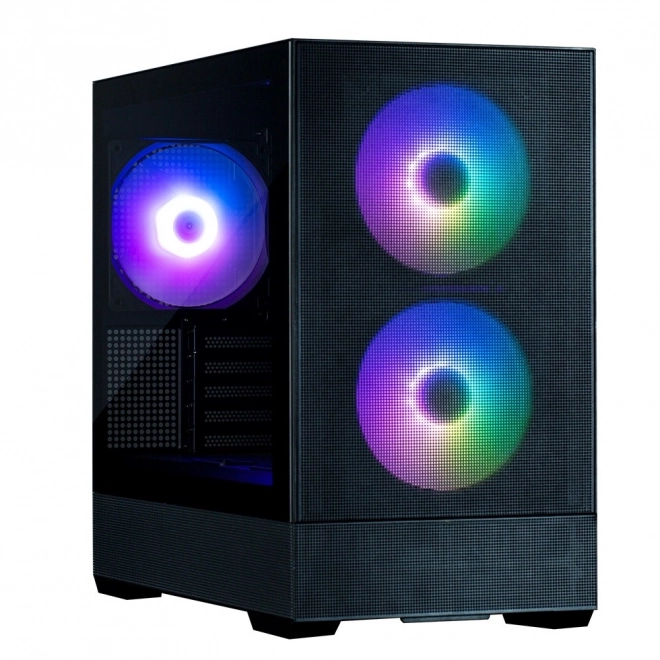 Boîtier P30 Air mATX Mini Tour avec ventilateurs ARGB noir