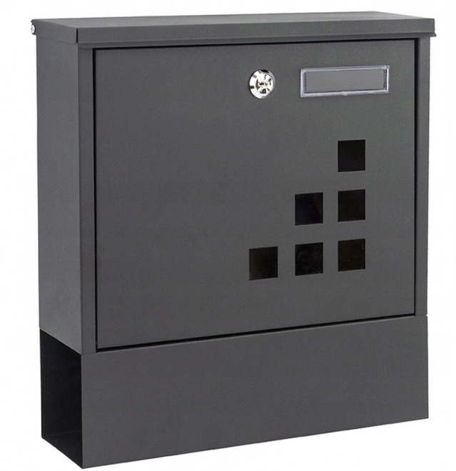 Boîte aux lettres avec support pour journaux