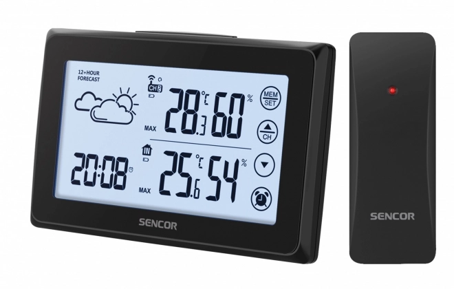 Station météorologique numérique avec écran tactile et capteur