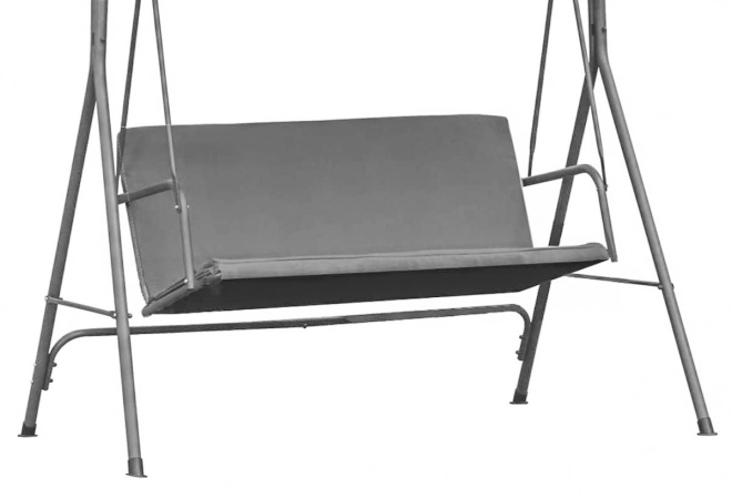 Balancelle de jardin 140 x 100 cm gris ModernHome