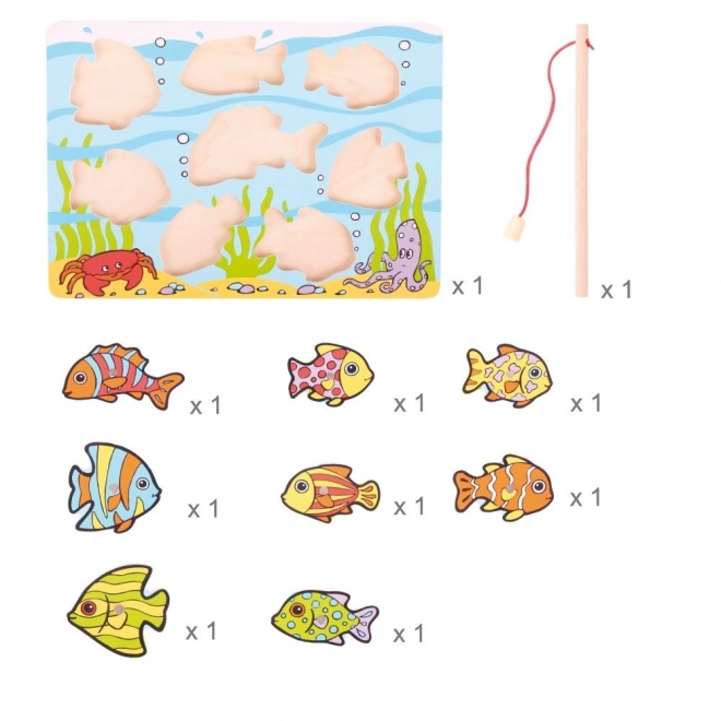 Bigjigs Toys Pêche aux poissons sur tableau